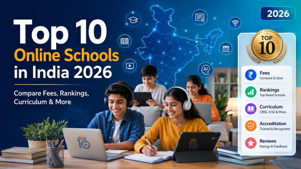 Top 10 Online Schools in India 2026 Fees, Rankings & More