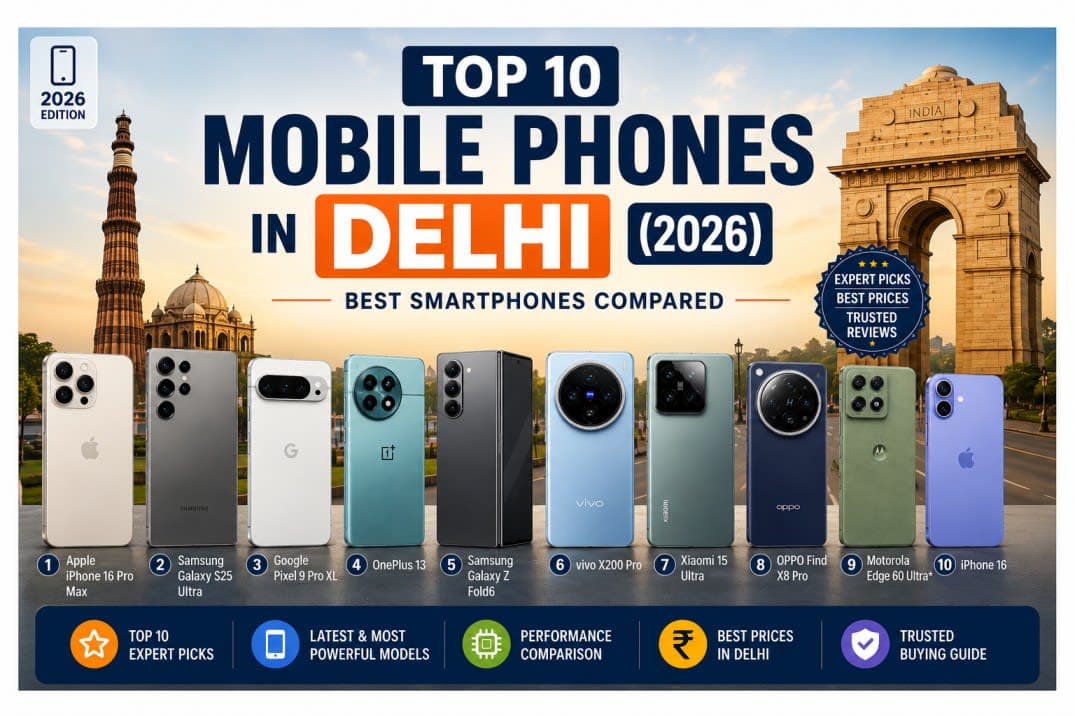 Top 10 Mobile Phones in Delhi (2026) Best Smartphones to Buy