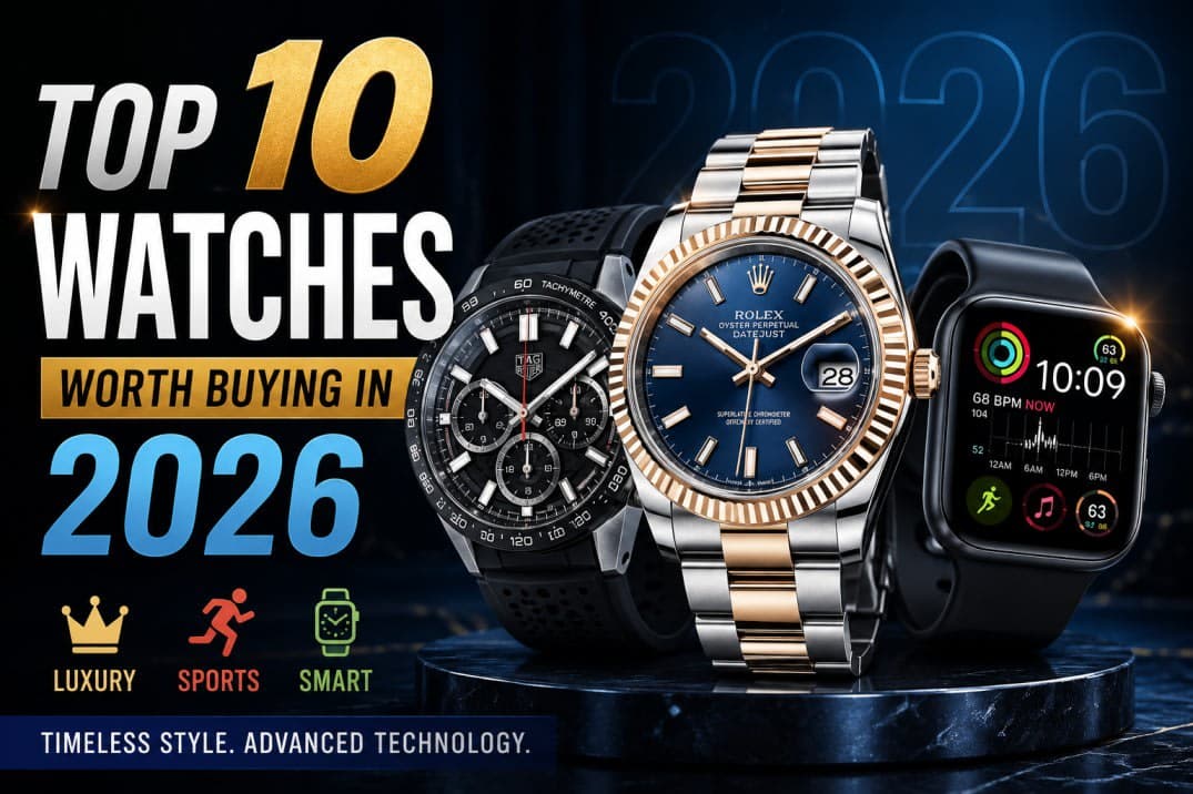 Top 10 Watches Worth Buying in 2026 Luxury, Sports & Smart